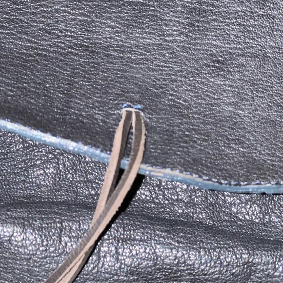 Spanish leather purse. Never used. Blue. - Picture 4 of 4